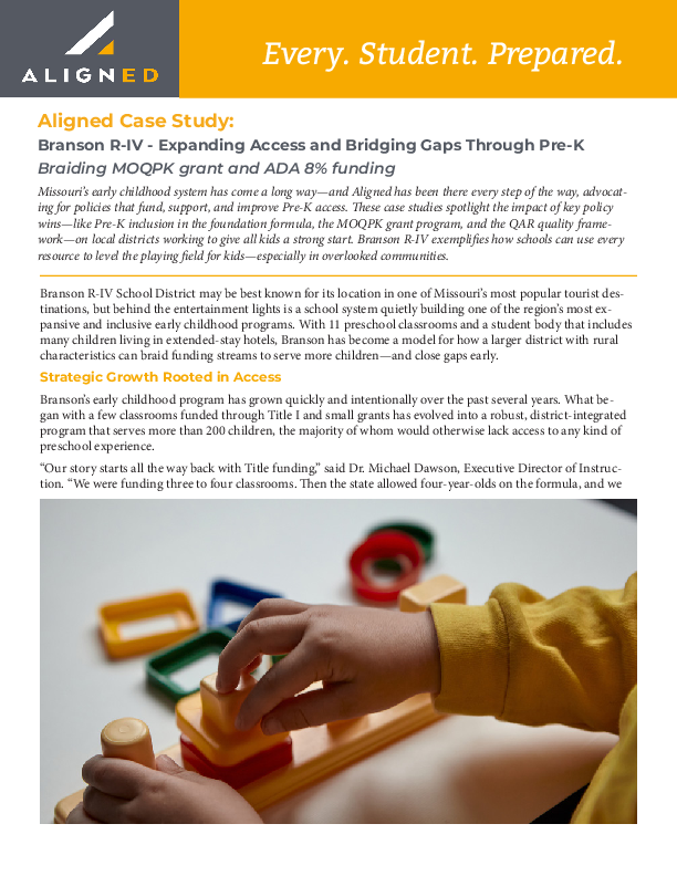 Pre-K Case Study - Branson