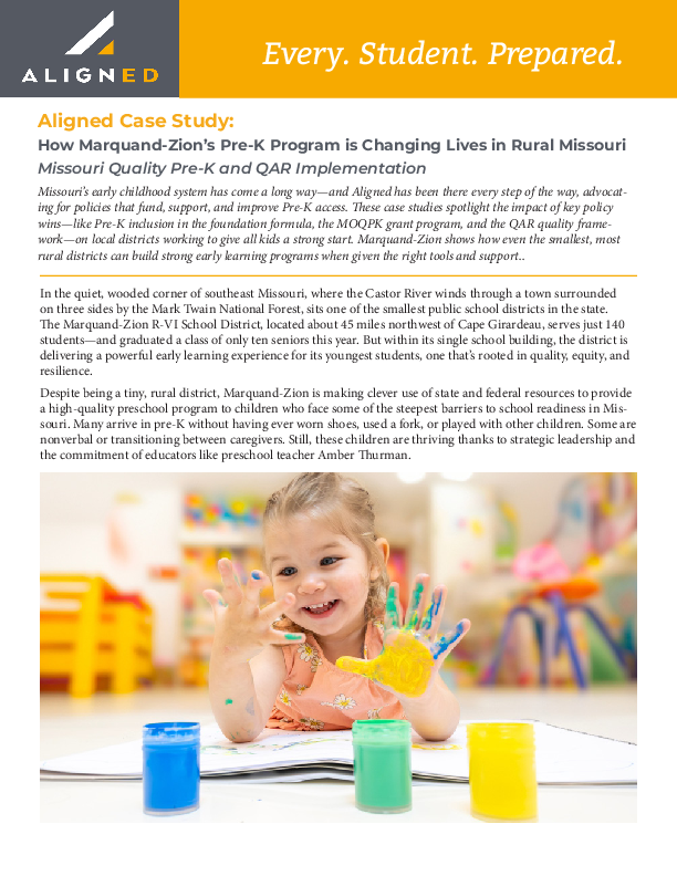 Pre-K Case Study - Marquand Zion