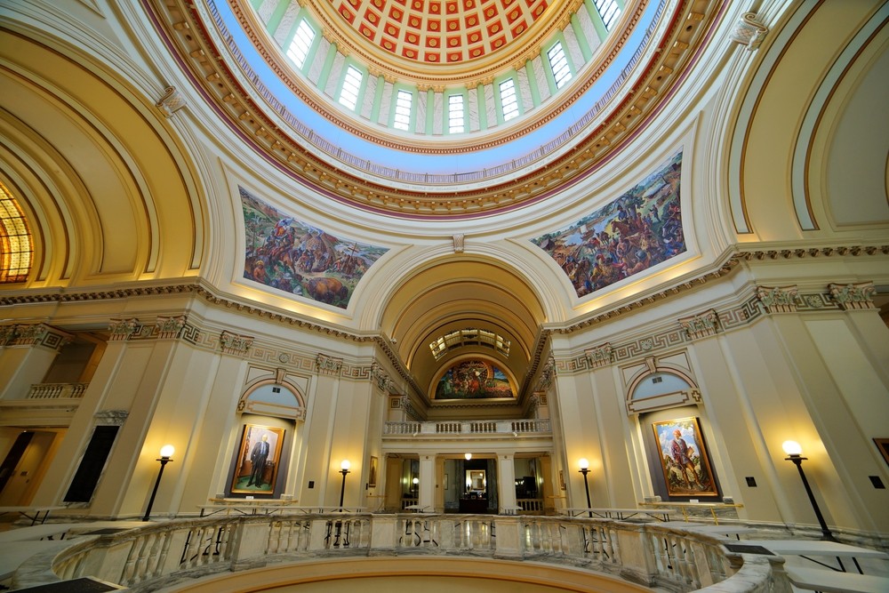 Inside the dome at the KS statehouse